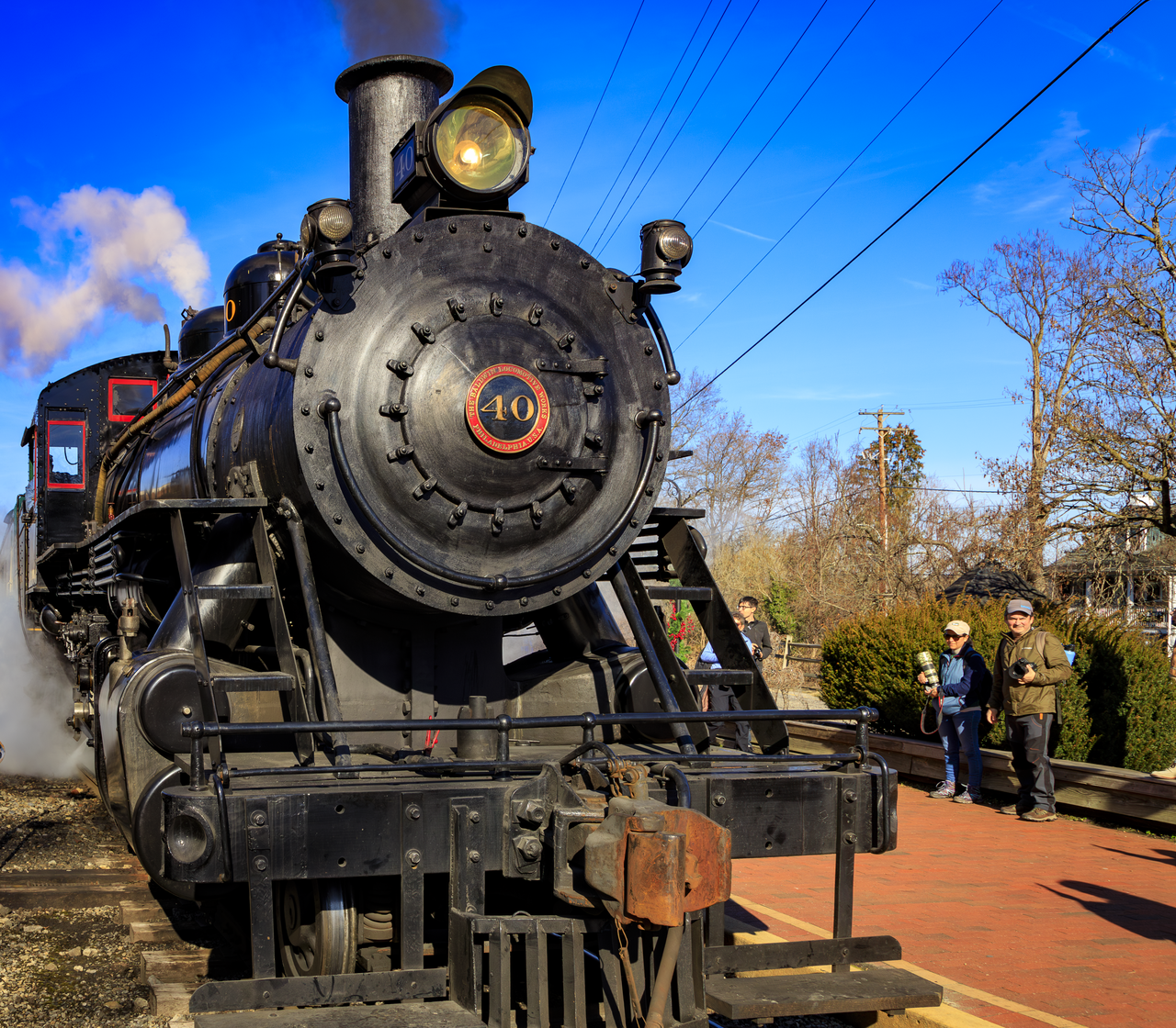 New Hope Railroad 40 is a 2-8-0 "Consolidation" type steam locomotive built by the Baldwin Locomotive Works for the Lancaster and Chester Railroad in Lancaster, South Carolina under Baldwin's model of